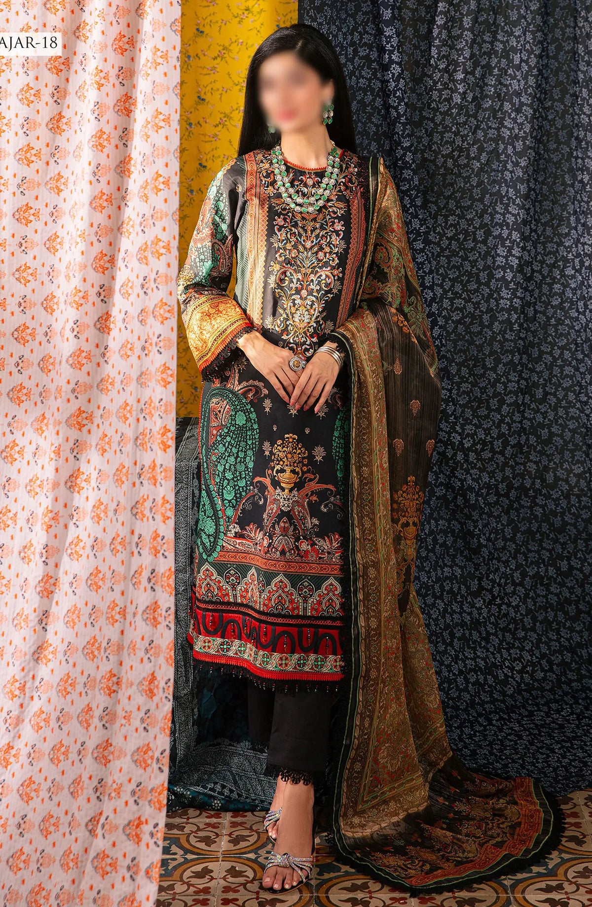 Asim Jofa Aira Summer Print Collection 2024 - AJAR 18