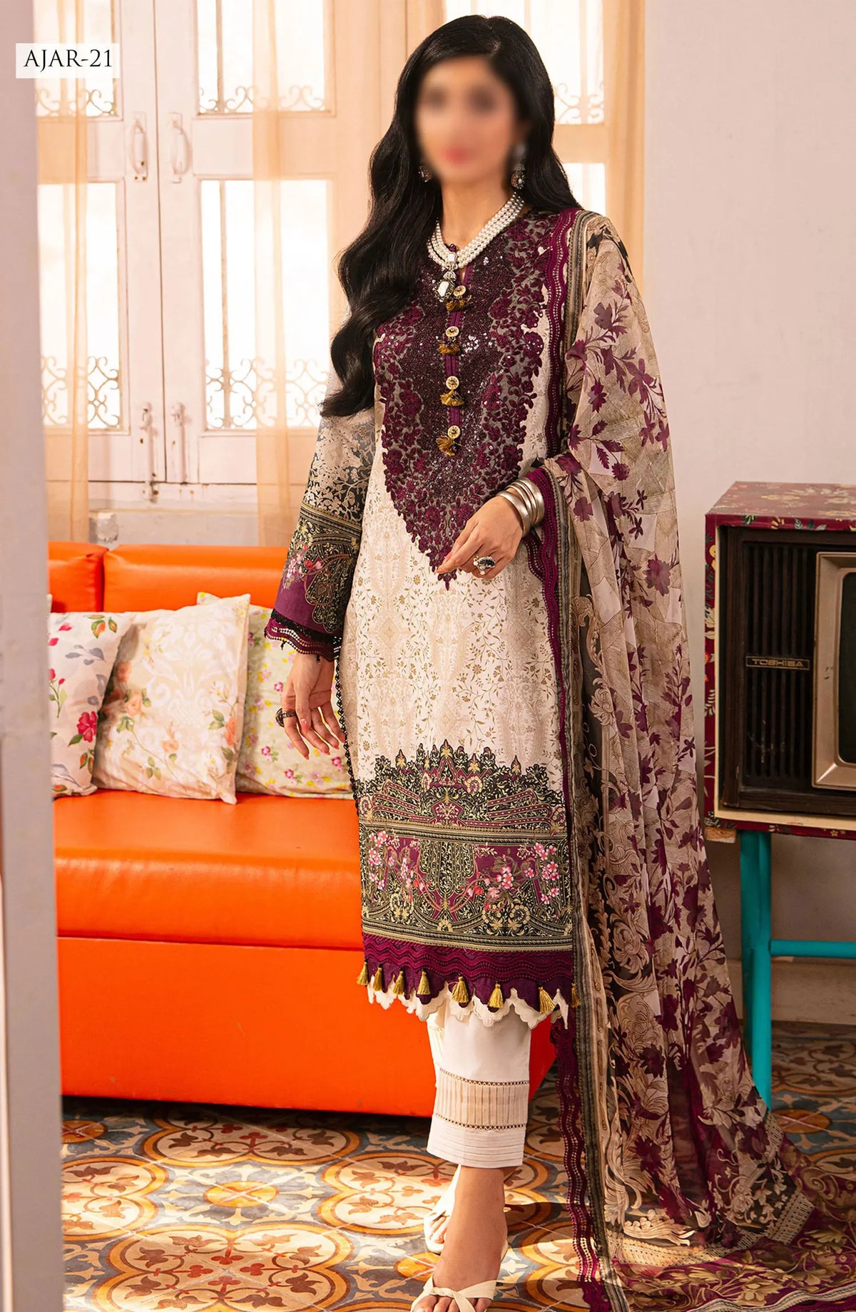 Asim Jofa Aira Summer Print Collection 2024 - AJAR 21
