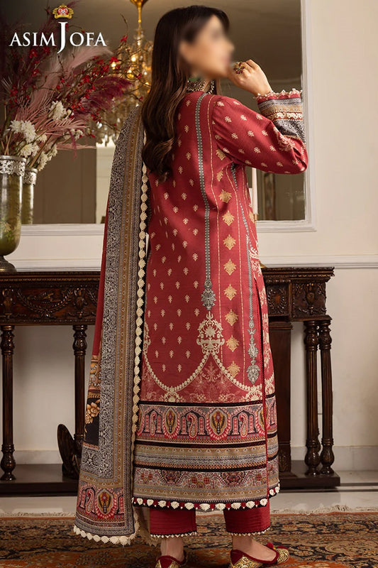 Asim Jofa Aira and Asra Winter Shawl Collection - AJIW-02