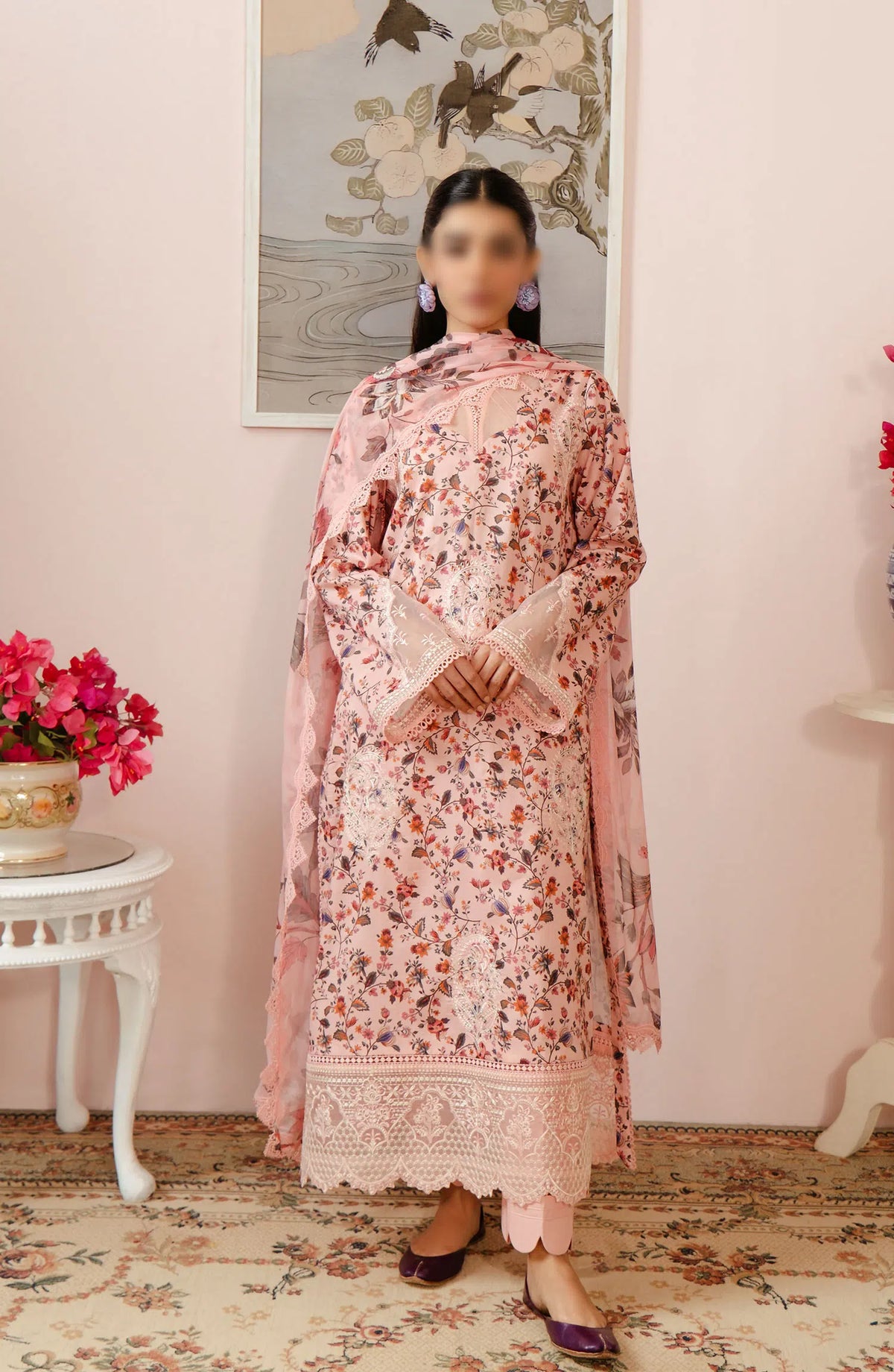 Afrozeh Malina Unstitched Lawn Collection Vol 03 - AL-24-V3-02 CALEN