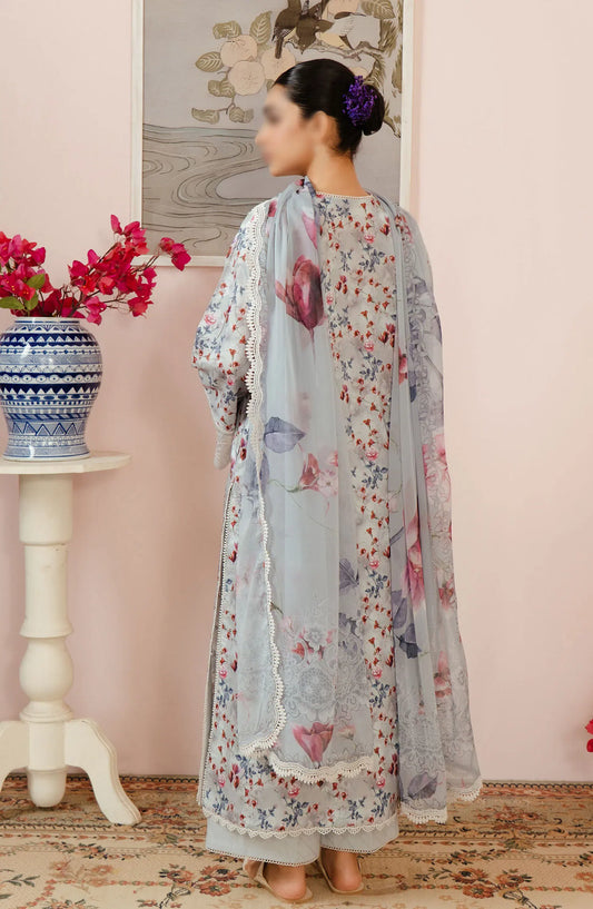 Afrozeh Malina Unstitched Lawn Collection Vol 03 - AL-24-V3-04 EVORA