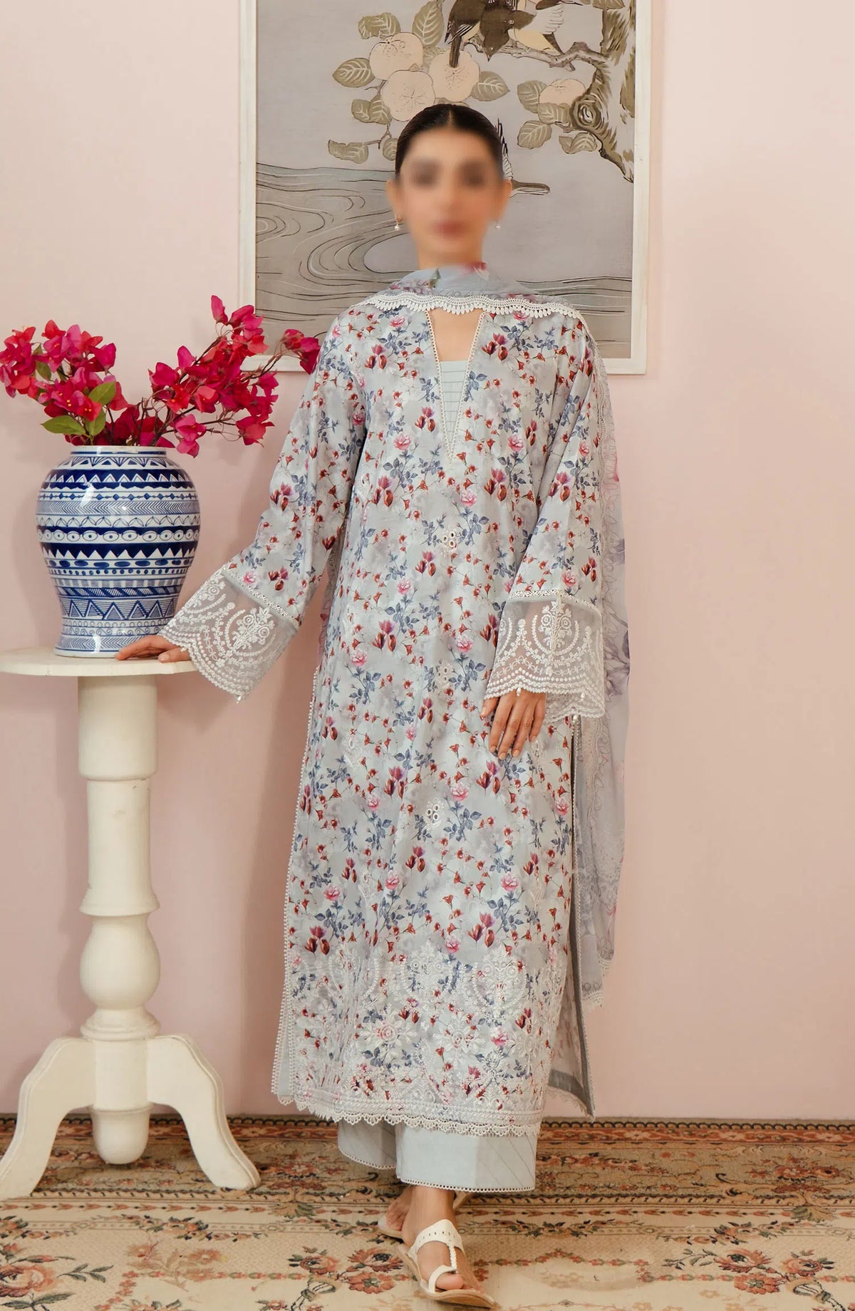 Afrozeh Malina Unstitched Lawn Collection Vol 03 - AL-24-V3-04 EVORA