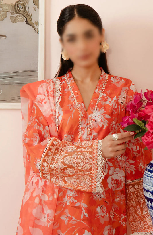 Afrozeh Malina Unstitched Lawn Collection Vol 03 - AL-24-V3-05 AZLIN