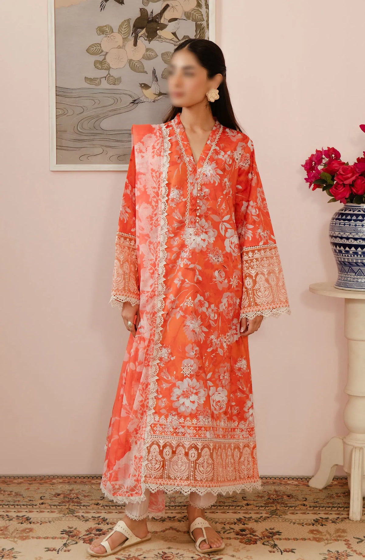 Afrozeh Malina Unstitched Lawn Collection Vol 03 - AL-24-V3-05 AZLIN