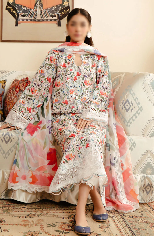 Afrozeh Malina Unstitched Lawn Collection Vol 03 - AL-24-V3-06 ELIRA