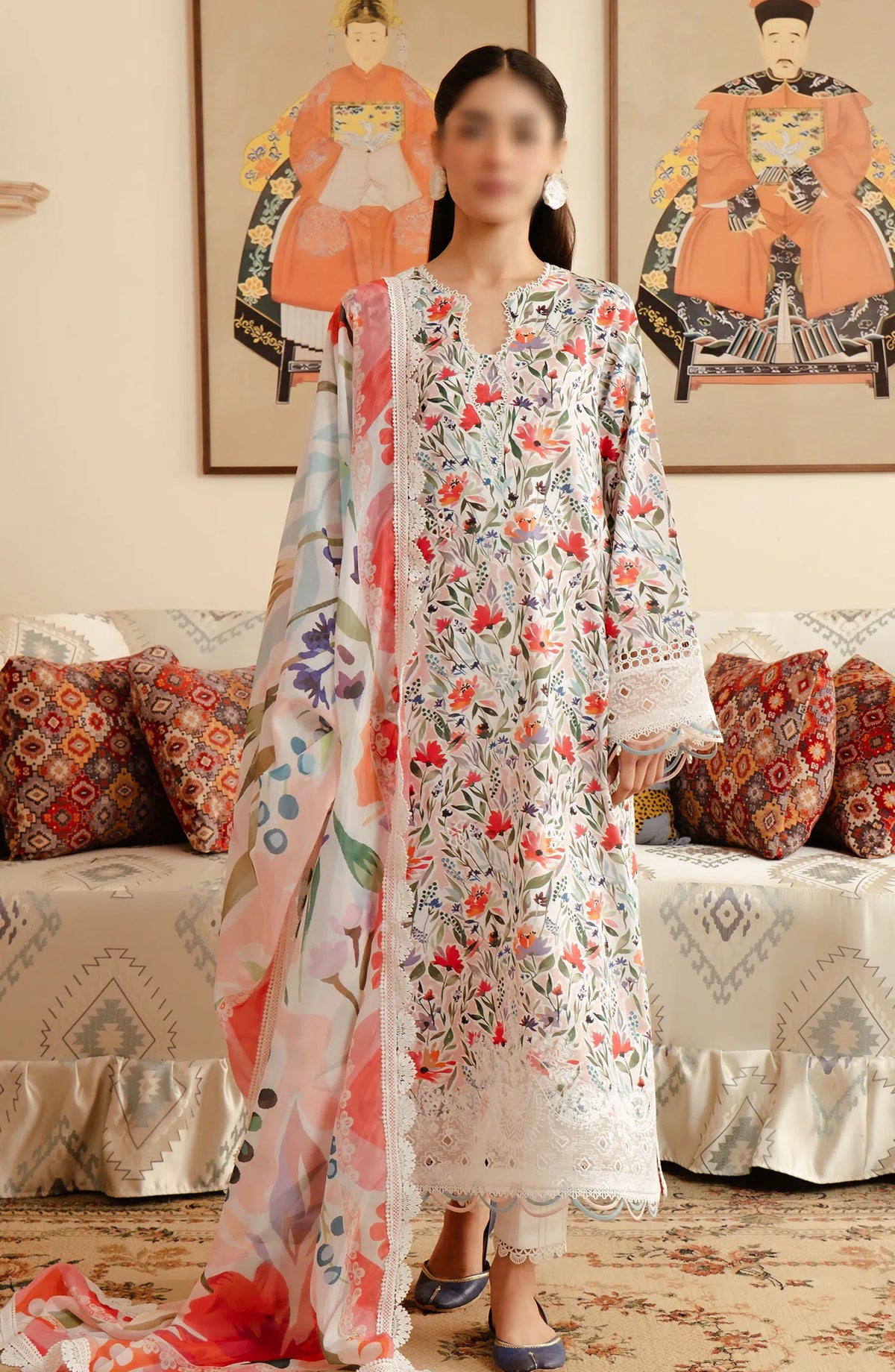 Afrozeh Malina Unstitched Lawn Collection Vol 03 - AL-24-V3-06 ELIRA