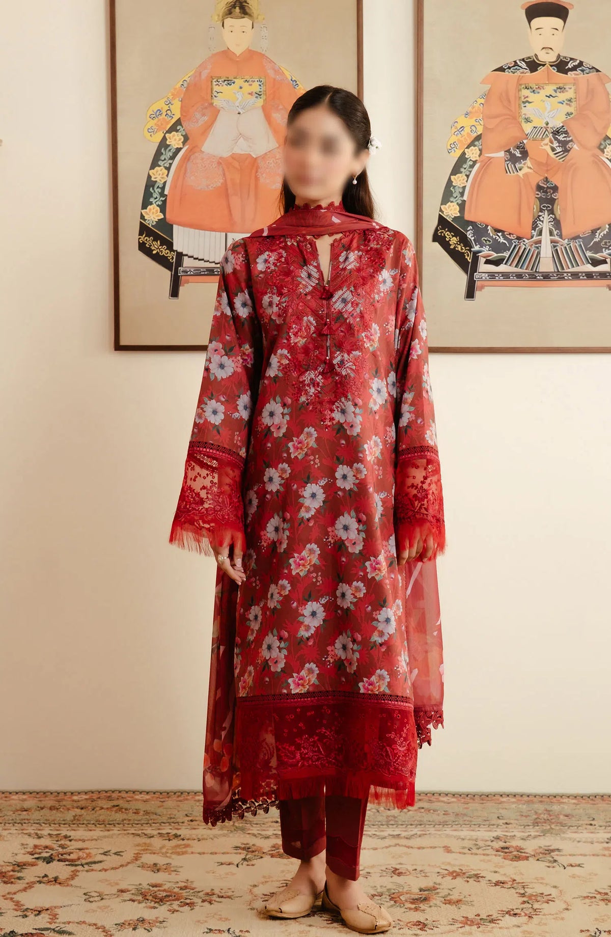 Afrozeh Malina Unstitched Lawn Collection Vol 03 - AL-24-V3-08 KARIS