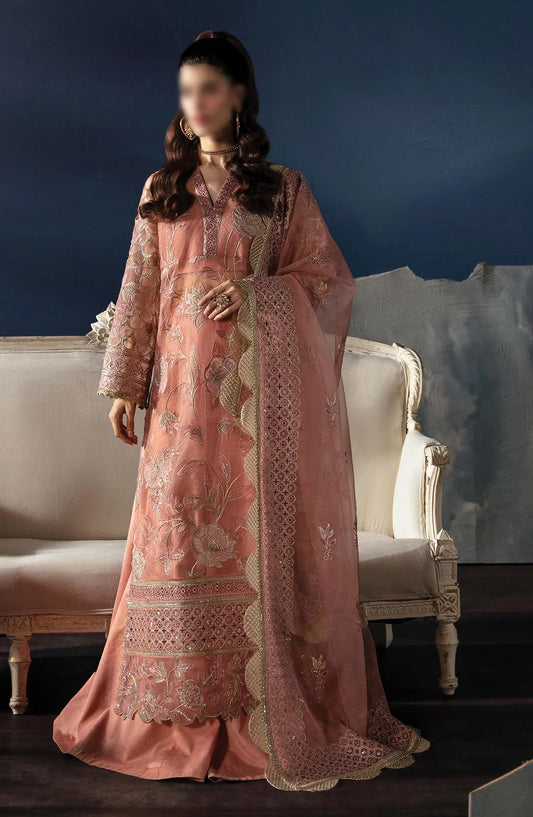 Afrozeh La Fuchsia Festive Unstitched Collection 2024 - ALF-24-V1-03 ELEA