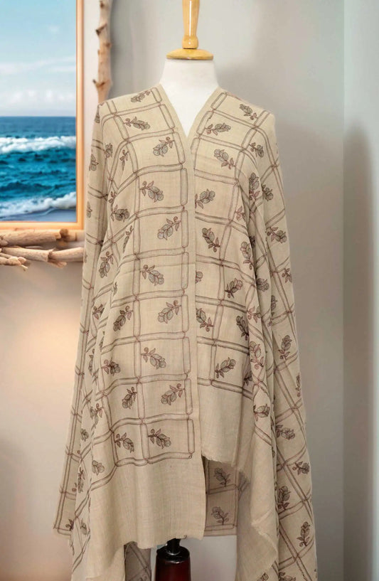 Stoluxe Synthetic Pashmina Embroidered Shawl Vol 04 - ALM 150750 C