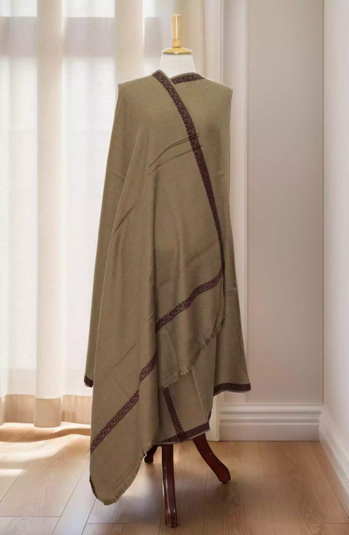Stoluxe Premium Synthetic Jacquard Wool Shawl Vol 05 - ALM 3601190 H