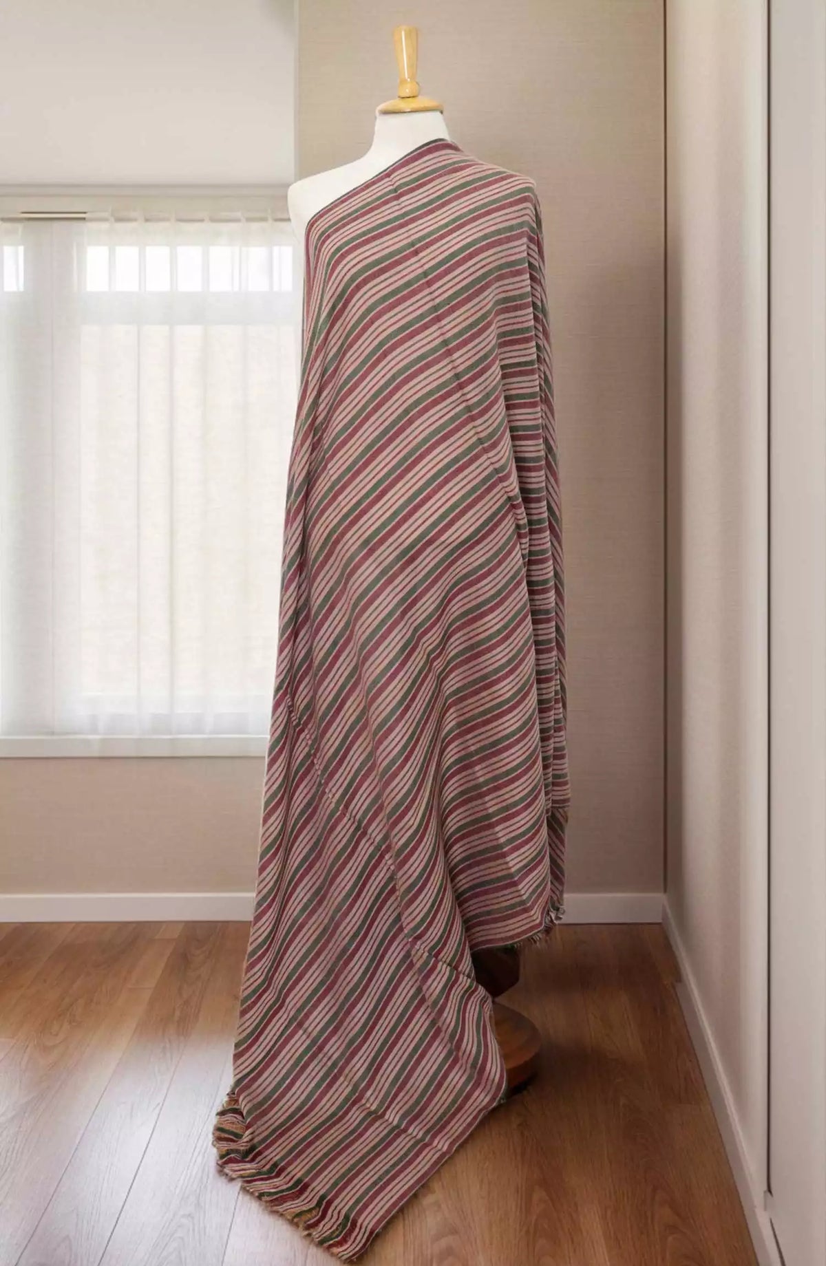 Stoluxe Premium Yarn Dyed Crepe Wool Shawl Vol 06 - ALM 4100950 B