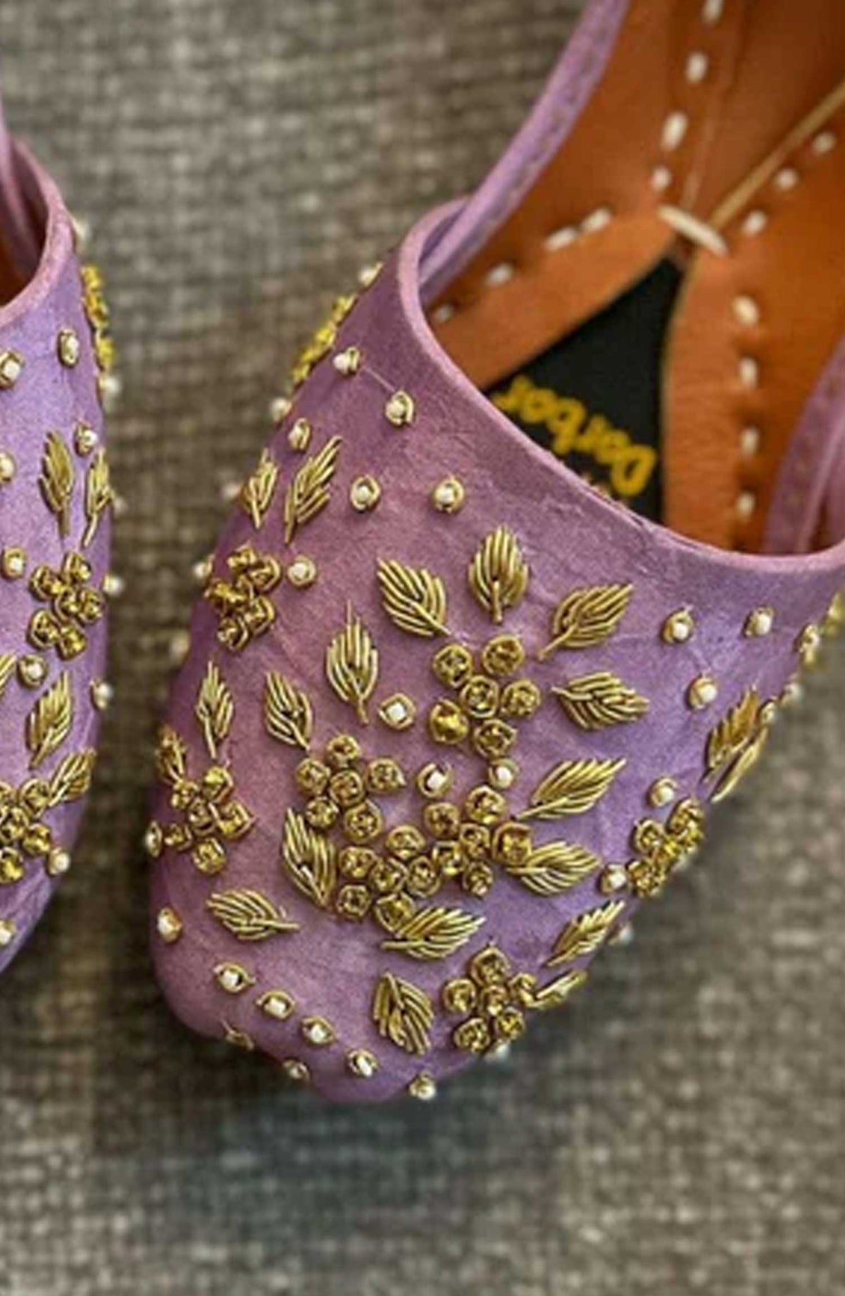 Khussa Darbar Festive Style Khussa Amethyst