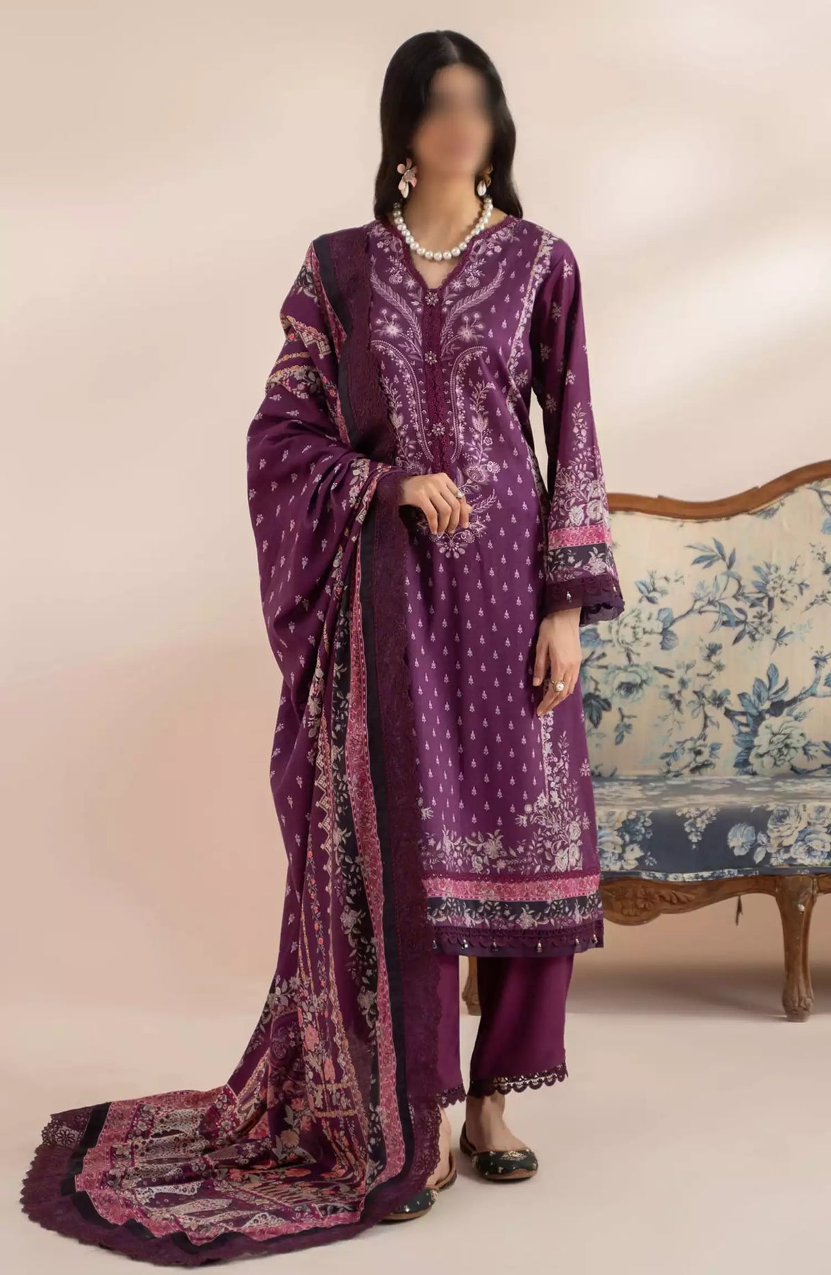 Mausummery Winter Unstitched Collection Vol 02 - Amethyst