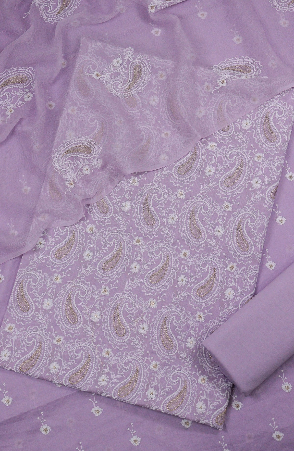 Nuriya by Amna Khadija Embroidered Lawn Unstitched 3 Piece Suit - D-08 - AM25NUYBC - Purple - Summer Collection