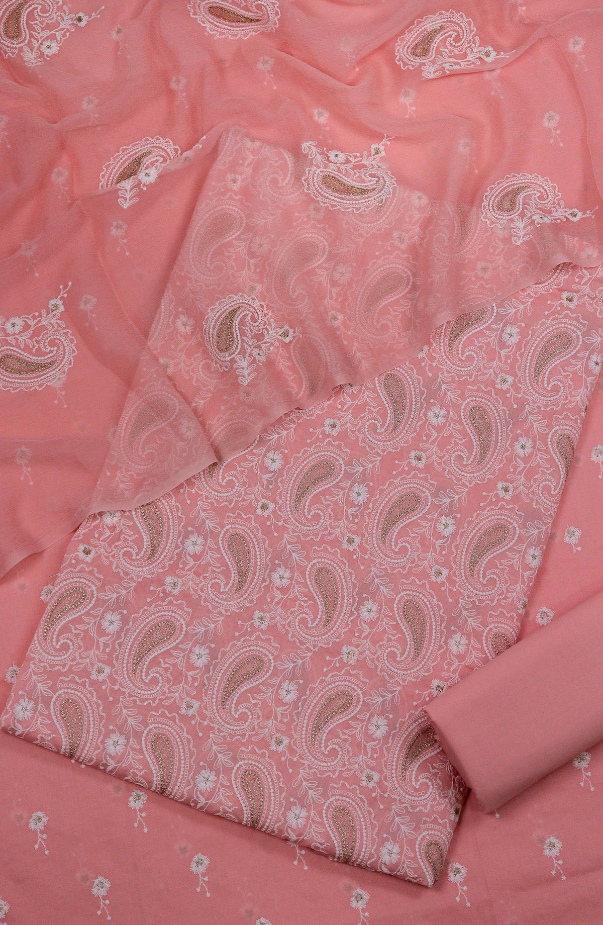 Nuriya by Amna Khadija Embroidered Lawn Unstitched 3 Piece Suit - D-05 - AM25NUYBC - Pink - Summer Collection