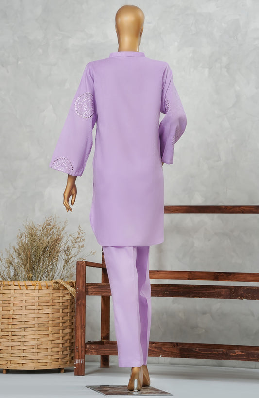 Rue Embrace by Amna Khadija Embroidered Cotton Stitched 2 Piece Suit - REE-10 - AM25RED2 - Purple - Summer Collection