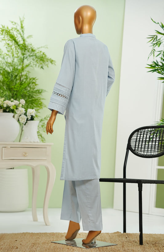 Maahe by Amna Khadija Embroidered Cotton Jacquard Stitched 2 Piece Suit - AM25MLPSD5 - MLPS-19 - Blue - Casual Collection