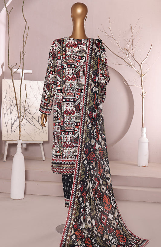 HZ Textile Printed Lawn Unstitched 3 Piece Suit - LP-542 - HZ25LUXP - Multi - Summer Collection
