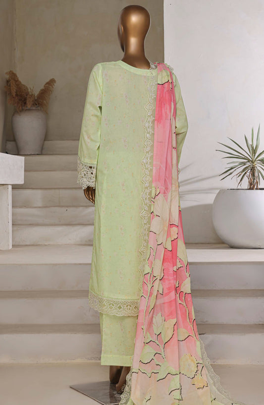 Amyrah by Sadabahar Embroidered Lawn Stitched 3 Piece Suit - D-01 - SBD25AMYV3 - Green - Summer Collection