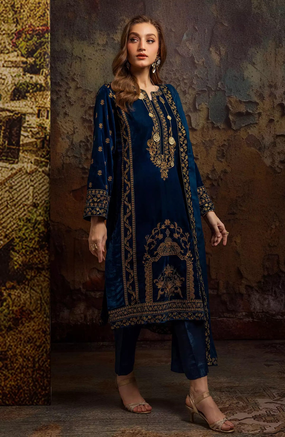 Merakish Luxury Velvet Collection 2024 - Antique Blue