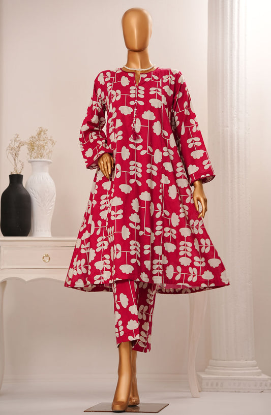 Abstract Allure by Amna Khadija Digital Printed Cotton Pret 2 Piece Suit - AM25ABS - AAPC-02 - Red - Summer Collection