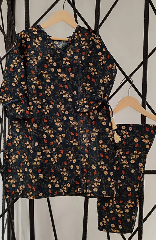 Amna Khadija Gurya Prints 2024 - ARB Cotton 2 Pc A
