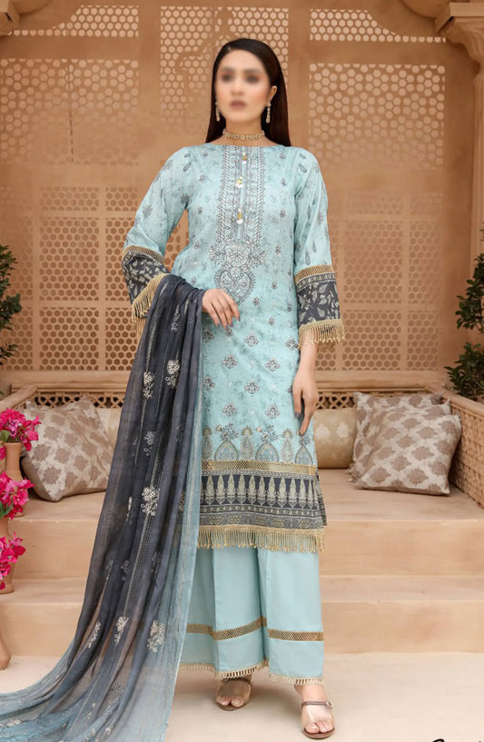 Digital Print and Embroidered Lawn Collection Vol 02 - ART-01