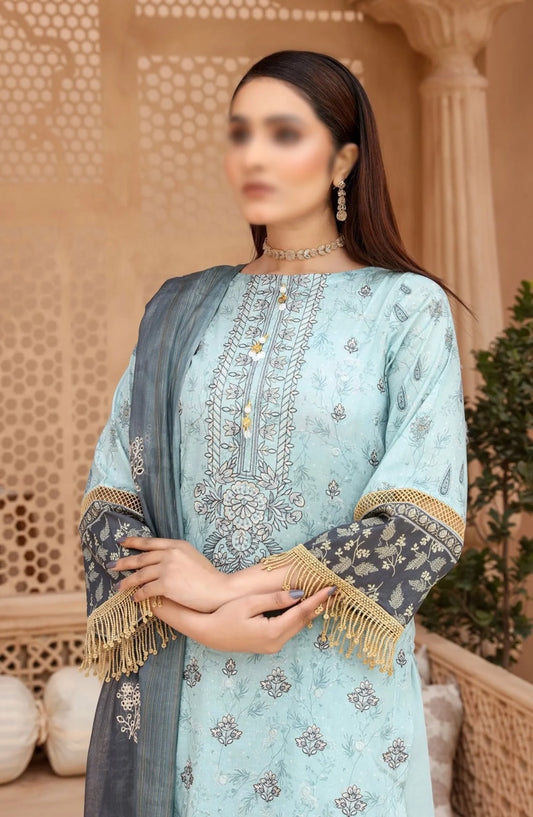 Digital Print and Embroidered Lawn Collection Vol 02 - ART-01