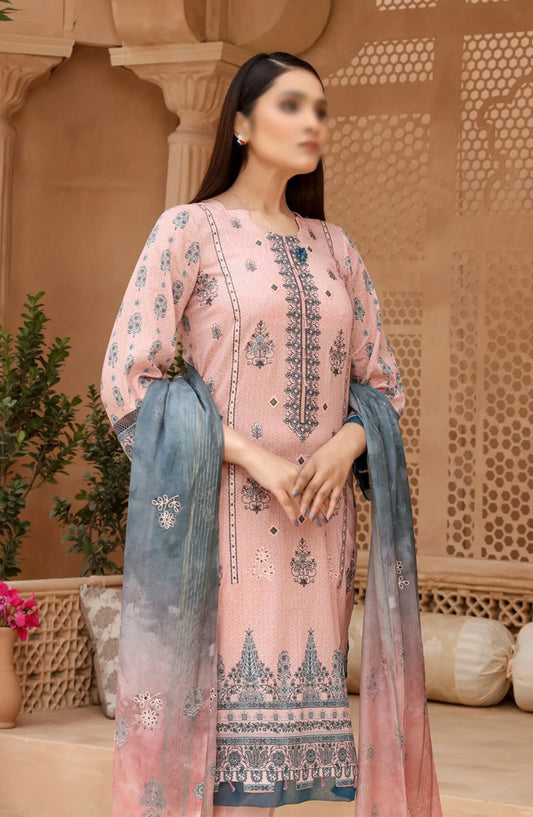 Digital Print and Embroidered Lawn Collection Vol 02 - ART-03