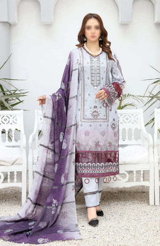 Dil E Momin Digital Print and Emb Lawn Collection Vol 05 - ART 03