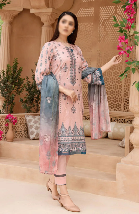 Digital Print and Embroidered Lawn Collection Vol 02 - ART-03