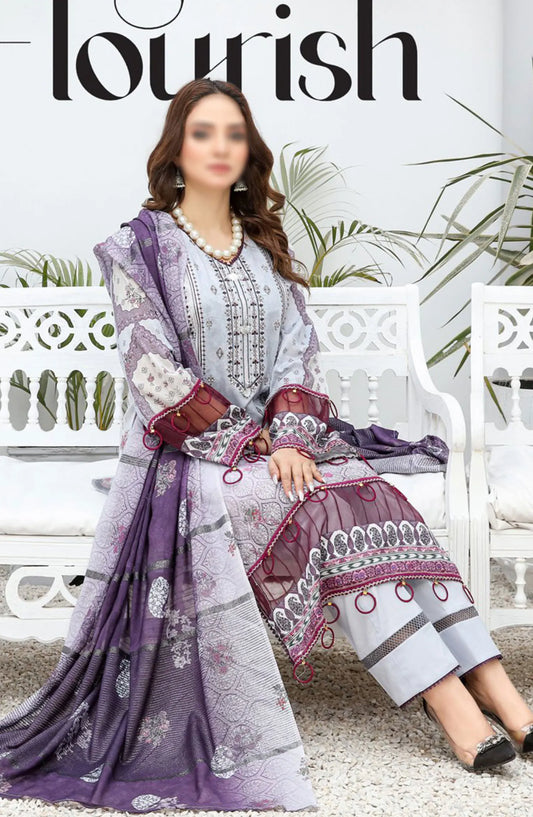 Dil E Momin Digital Print and Emb Lawn Collection Vol 05 - ART 03