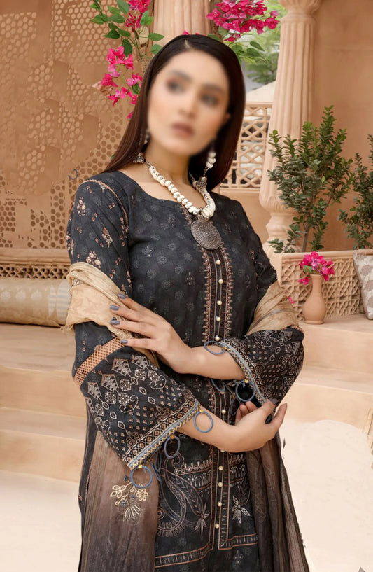 Digital Print and Embroidered Lawn Collection Vol 02 - ART-04