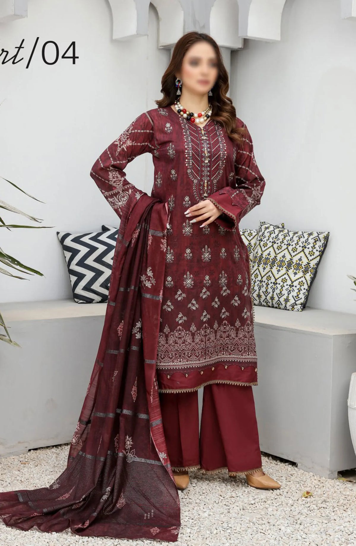 Dil E Momin Digital Print and Emb Lawn Collection Vol 05 - ART 04