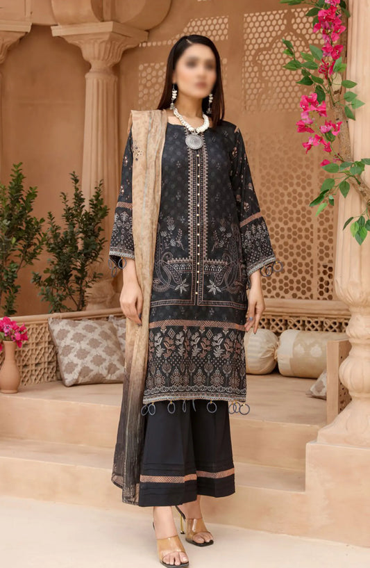 Digital Print and Embroidered Lawn Collection Vol 02 - ART-04