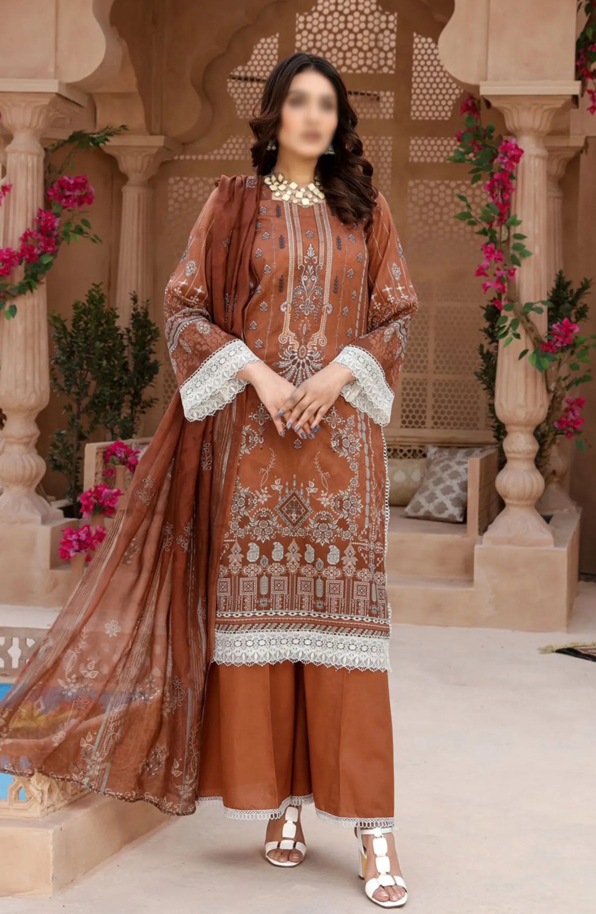 Digital Print and Embroidered Lawn Collection Vol 02 - ART-06
