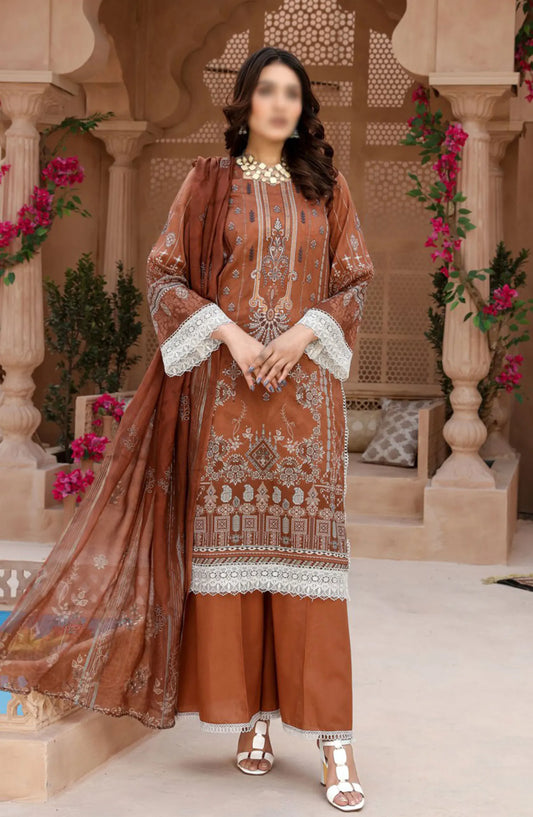 Digital Print and Embroidered Lawn Collection Vol 02 - ART-06
