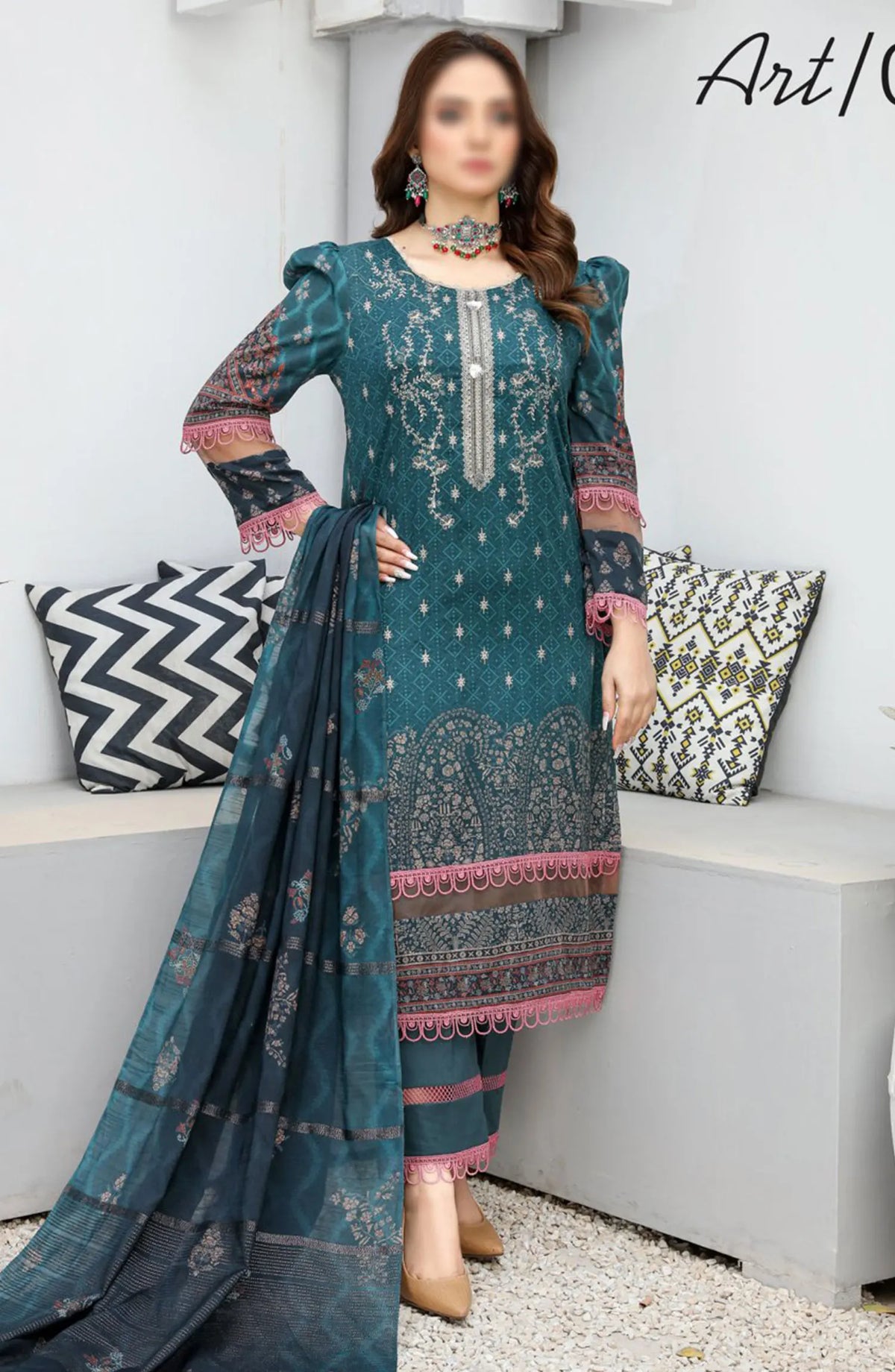 Dil E Momin Digital Print and Emb Lawn Collection Vol 05 - ART 06