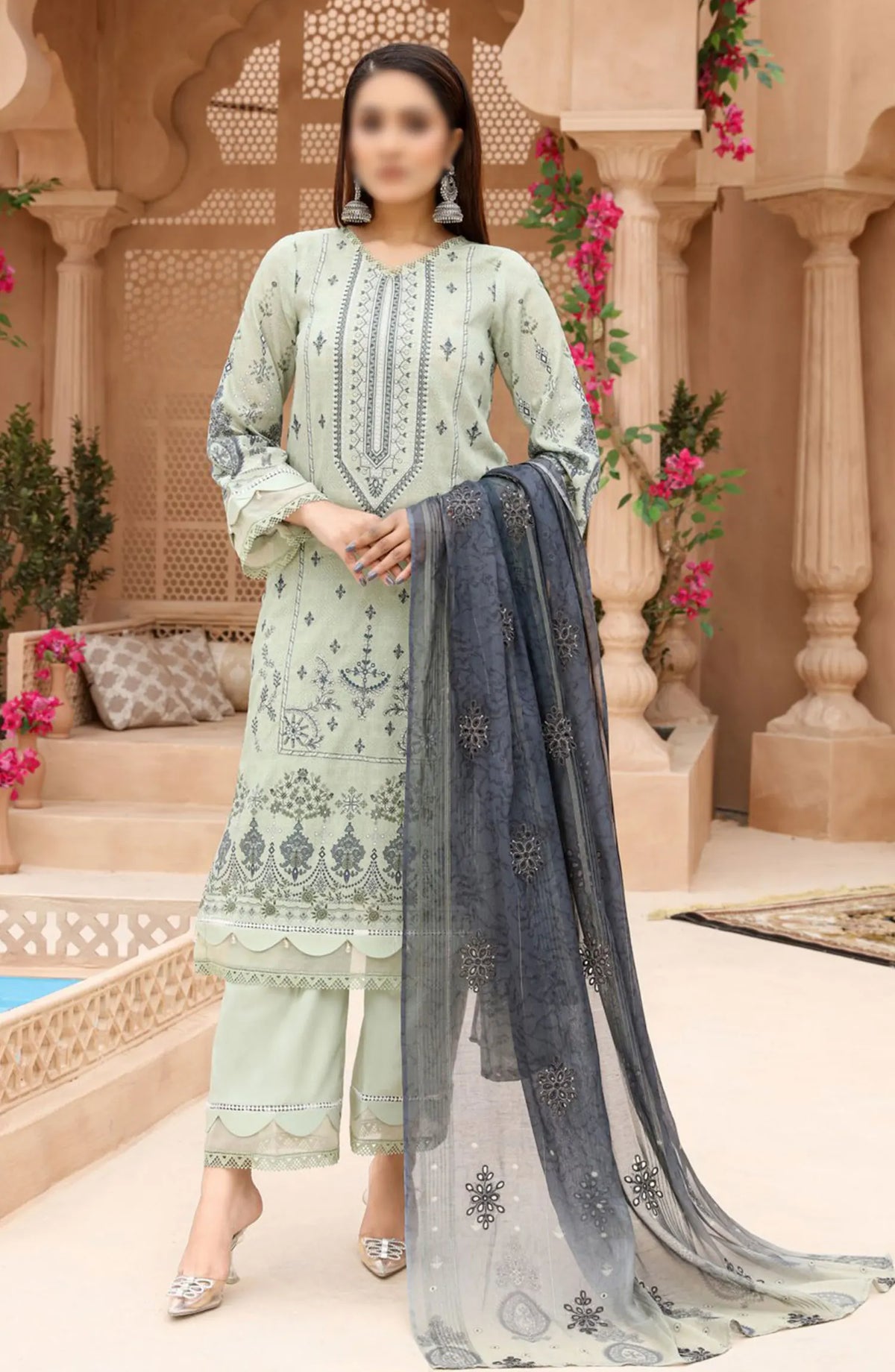 Digital Print and Embroidered Lawn Collection Vol 02 - ART-07