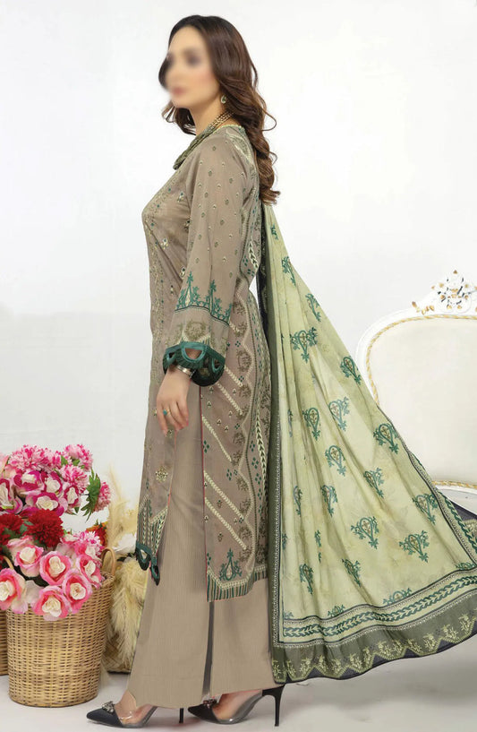 Abisha Printed and Embroidered Lawn Collection Vol 39 - ART 09