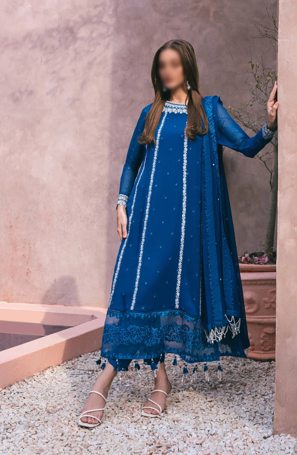 Azure - Ensembles - Festive Embroidered 3Pc Collection 2024 - AS 116 Radiant Sky