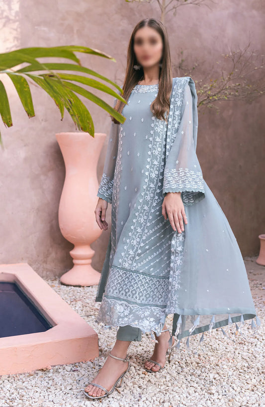 Azure - Ensembles - Festive Embroidered 3Pc Collection 2024 - AS 120 Frosted Fern