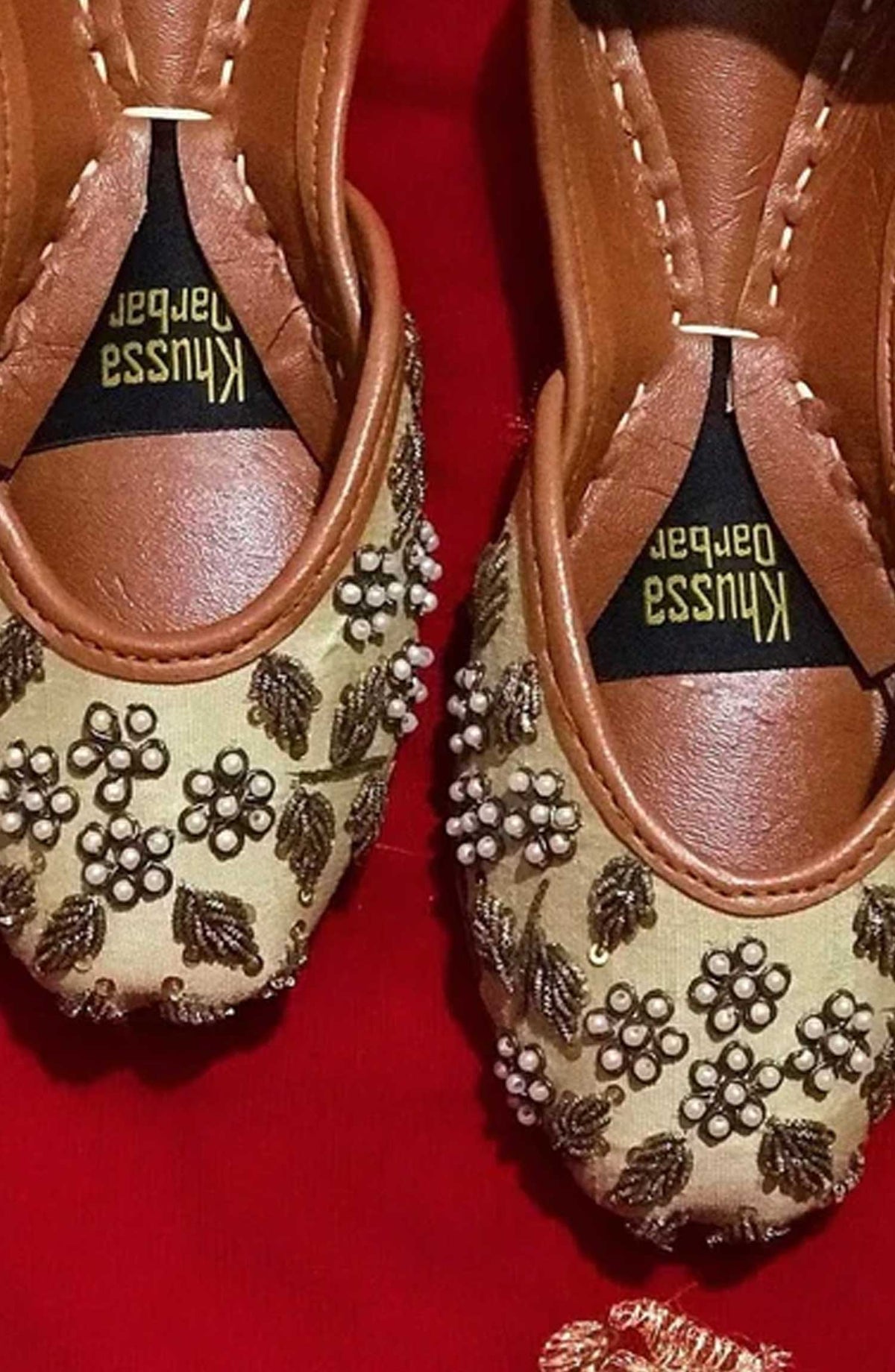 Khussa Darbar Festive Style Khussa Asmaan (Golden)