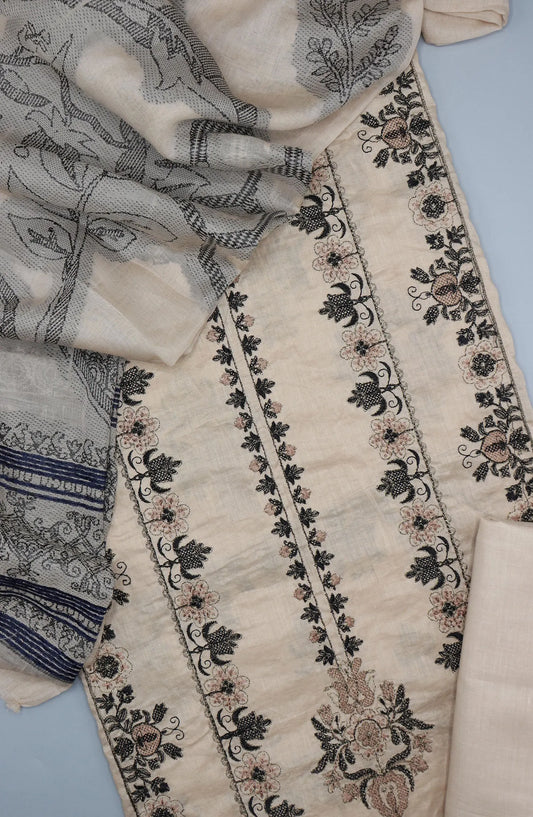 Afsanay Unstitched Embroidered Series With Jacquard Dupatta Collection 2024 - AUES 04
