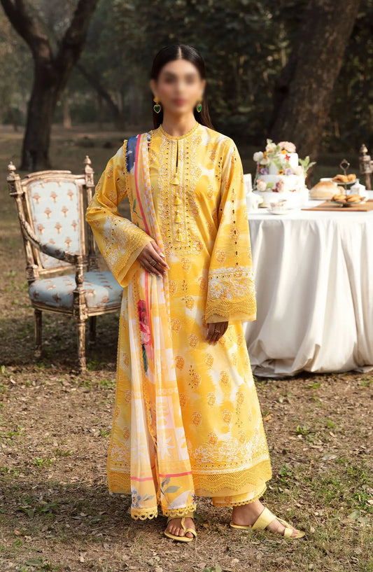 Ayzel Summer Dream Unstitched Lawn Vol 01 - AZL-V1-10 DAFFODILAC