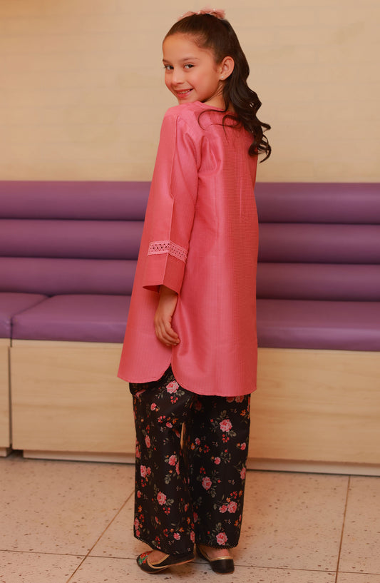 Amna Khadija Casual Cotton Stitched 2 Piece Suit - BBMDD-12D - AM25BNBD3 - Pink - Eid Collection