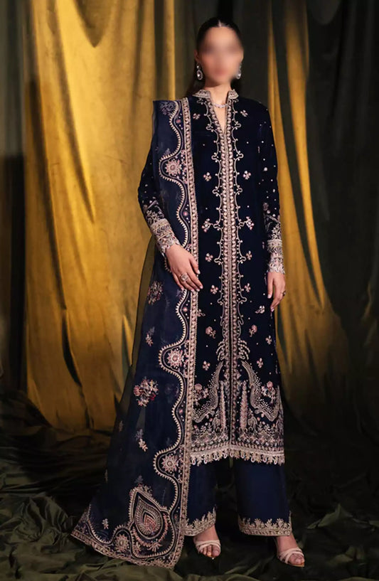 Qalamkar Luxury Velvet Collection 2024 - BK-05 DALIA