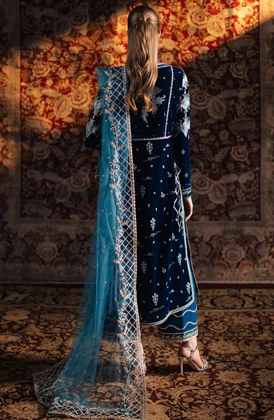 Qalamkar Luxury Velvet Collection 2024 - BK-07 LIYANA