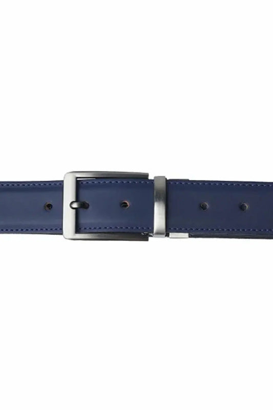 Belts Collection By Jild - BLACK BLUE Double Sided Reversible Men's' Leather Belt