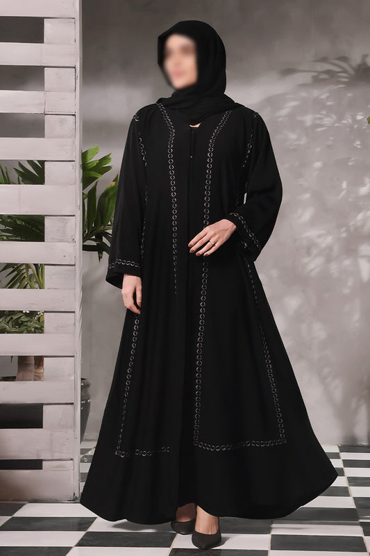 Nayab Abaya Collection Vol 22 by Amna khadija - Black Olive